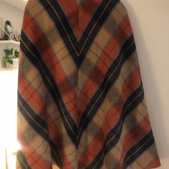 Orange, navy, camel cape jacket with pockets - Picture 2 of 4